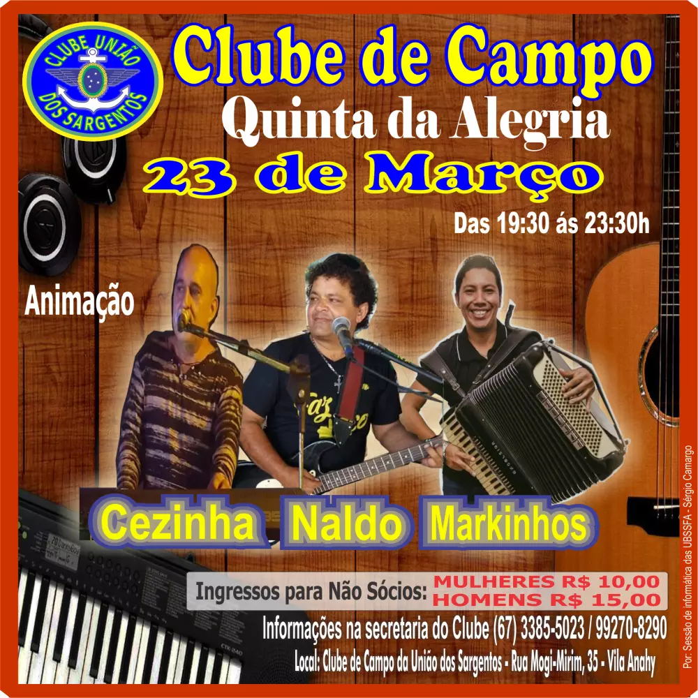 Quinta da Alegria no Clube de Campo 23/03/2023